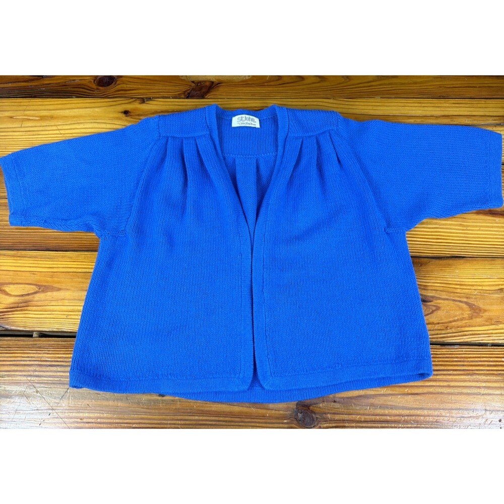 St John Sweater Womens Large Santana Knit Cardigan Lightweight Saks Fifth Avenue